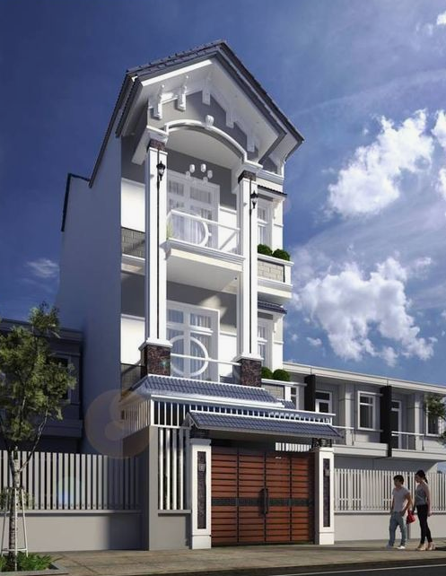 Tổng hợp mẫu thiết kế nhà phố 3 tầng măt tiền đẹp, hiện đại - 11